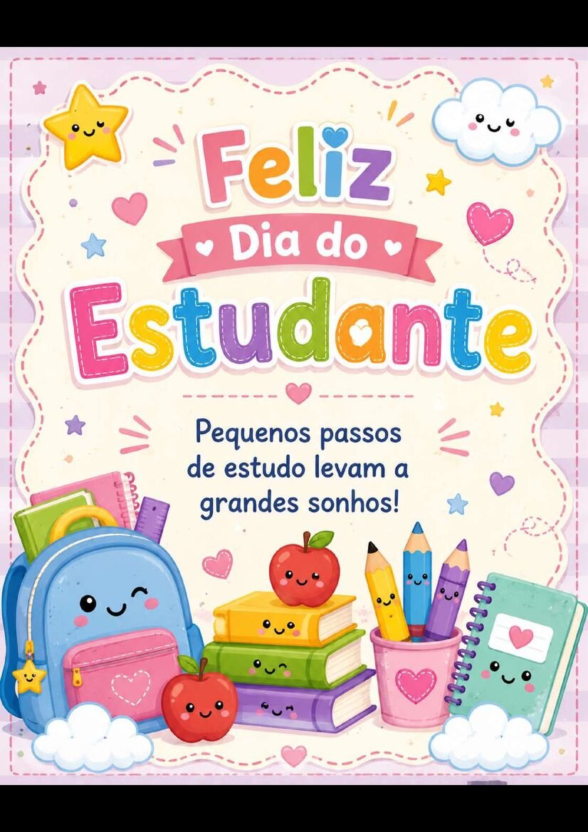 Cartões para dia do estudante engraçados e fofos para baixar página 4